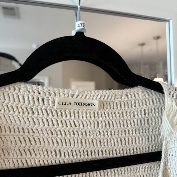 Ulla Johnson Fringe Tassle Knit Cardigan Size Small Color Cream - Picture 3 of 5